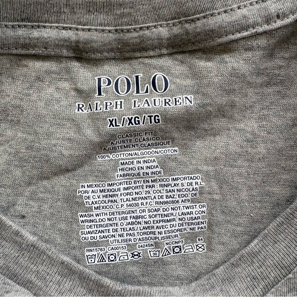 Polo by Ralph Lauren Men's Short Sleeve Crew Tee‎ - Heather Gray XL - Picture 2 of 6